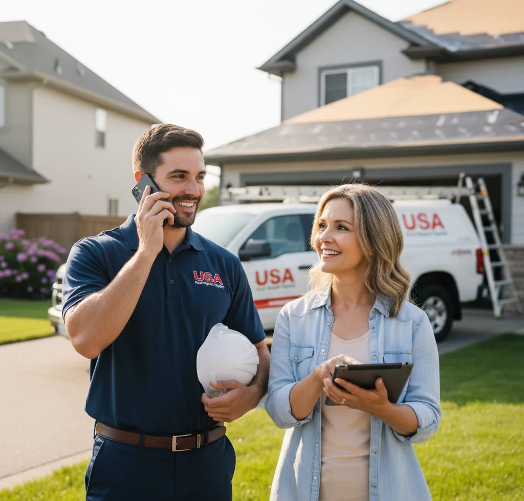 USA Roof Repair Experts customer support in Glidden